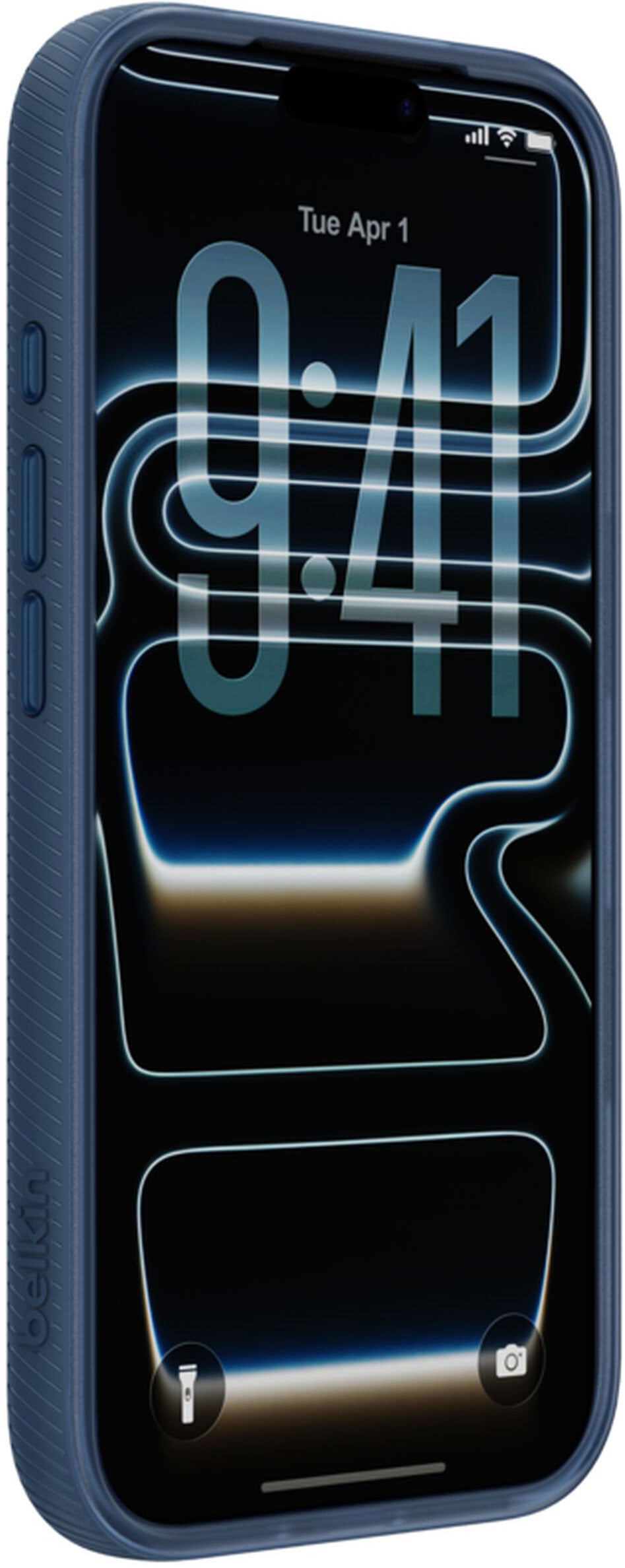 Custodia MagSafe per Apple iPhone 17 Pro Max, Belkin, SheerForce Grip, Blu Navy MSA036hqNY