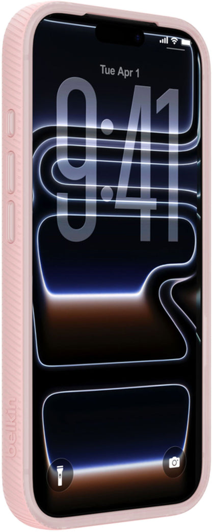 Custodia MagSafe per Apple iPhone 17 Pro Max, Belkin, SheerForce Grip, Rosa MSA036hqPK