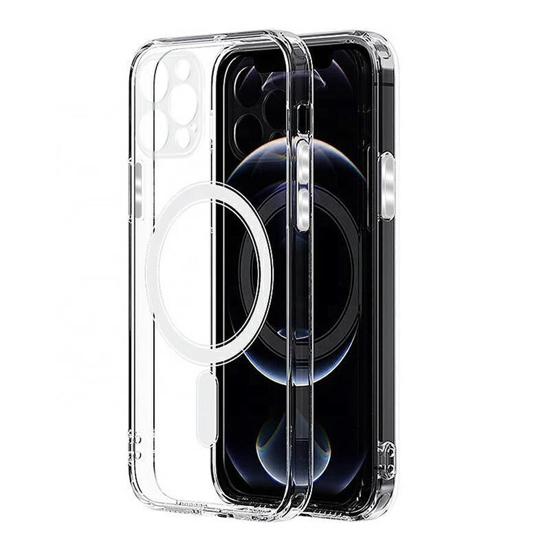 Custodia MagSafe per Apple iPhone 16 Pro Max, OEM, Clear with Camera Protection, Trasparente