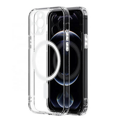 Custodia MagSafe per Apple iPhone 16 Pro Max, OEM, Clear with Camera Protection, Trasparente