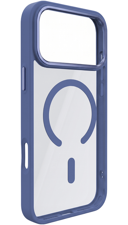 Custodia MagSafe per Apple iPhone 18 Pro Max / 17 Pro Max, OEM, Color Clear Mag, Blu