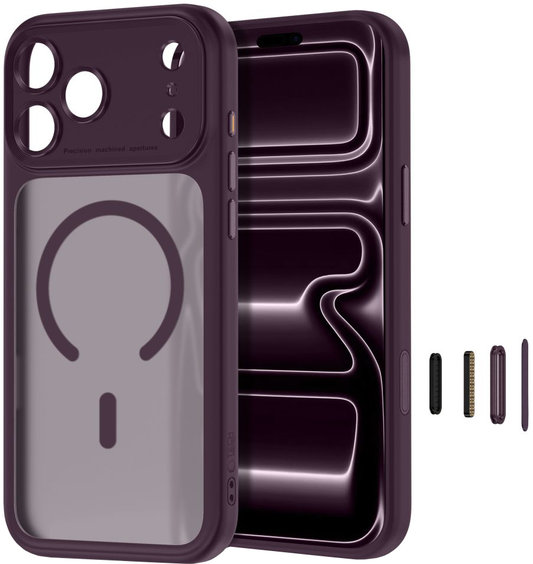 Custodia MagSafe per Apple iPhone 18 Pro Max / 17 Pro Max, Tech-Protect, MagPeak CC, Vinaccia Opaca