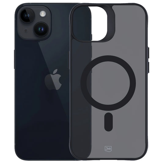 Custodia MagSafe per Apple iPhone 14 / 13, 3MK, Smoke MagCase, Nera