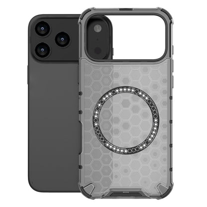Custodia MagSafe per Apple iPhone 17 Pro Max, Techsuit, HoneyComb Shield, Nera