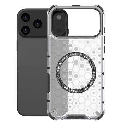 Custodia MagSafe per Apple iPhone 17 Pro, Techsuit, HoneyComb Shield, Bianca