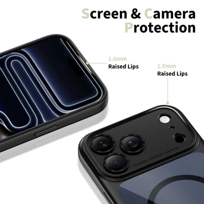 Custodia MagSafe per Apple iPhone 17 Pro Max, Tech-Protect, MagPeak, Nero Trasparente
