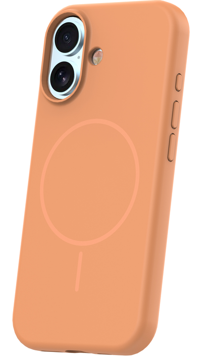 Custodia MagSafe per Apple iPhone 17, OEM, Silicone Thin, Arancione