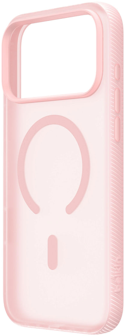 Custodia MagSafe per Apple iPhone 17 Pro Max, Belkin, SheerForce Grip, Rosa MSA036hqPK