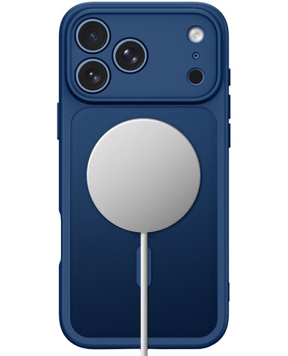 Custodia MagSafe per Apple iPhone 18 Pro / 17 Pro, Tech-Protect, BasicMag, Blu Opaco