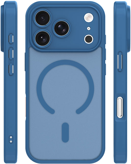Custodia MagSafe per Apple iPhone 18 Pro Max / 17 Pro Max, Etteri, Matt Mag, Blu Navy