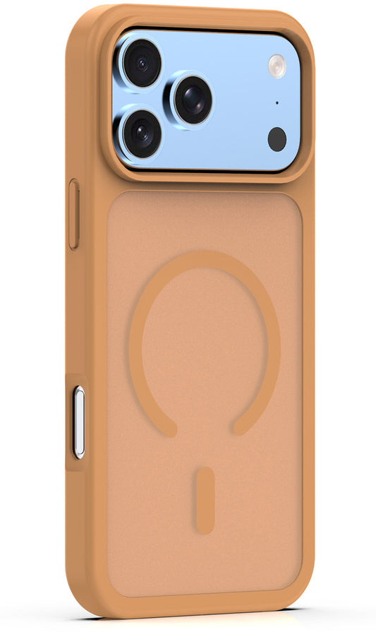 Custodia MagSafe per Apple iPhone 18 Pro Max / 17 Pro Max, OEM, Mag Matt Big Hole, Marrone