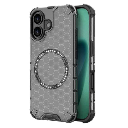 Custodia MagSafe per Apple iPhone 17, Techsuit, HoneyComb Shield, Nera