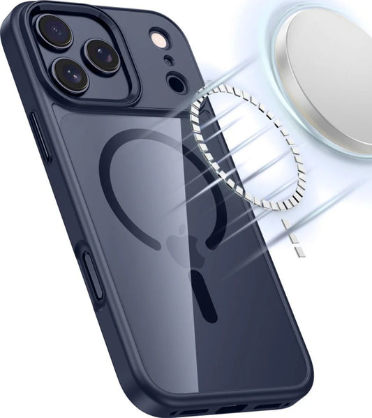 Custodia MagSafe per Apple iPhone 17 Pro, Tech-Protect, Magmat, Blu Navy