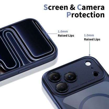Custodia MagSafe per Apple iPhone 17 Pro Max, Tech-Protect, MagPeak, Blu Navy