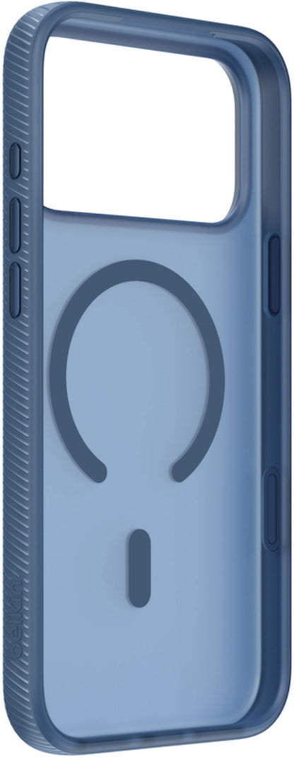 Custodia MagSafe per Apple iPhone 17 Pro Max, Belkin, SheerForce Grip, Blu Navy MSA036hqNY