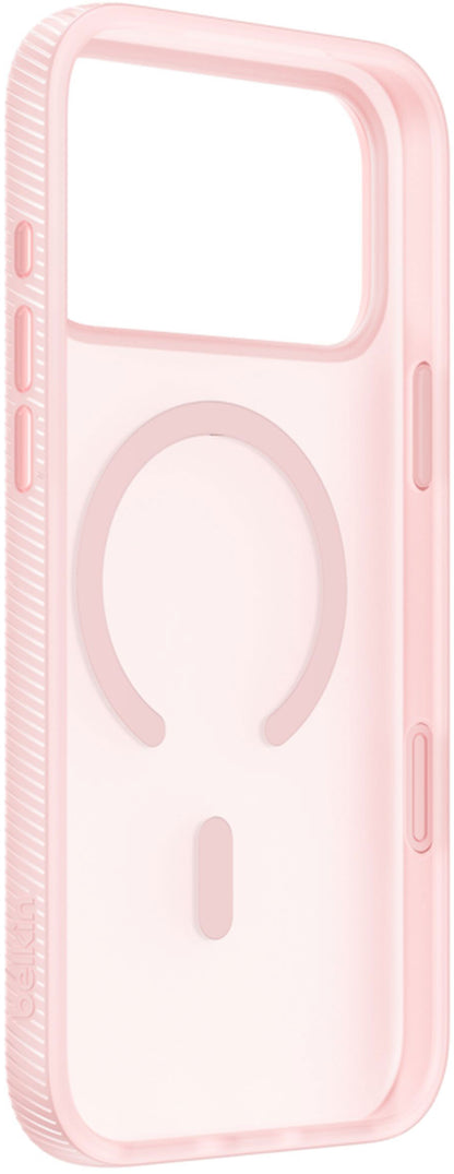 Custodia MagSafe per Apple iPhone 17 Pro Max, Belkin, SheerForce Grip, Rosa MSA036hqPK
