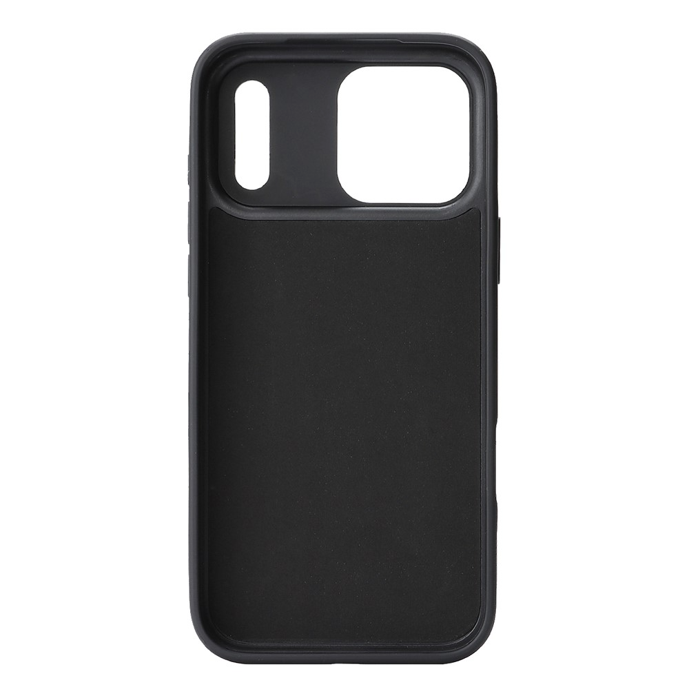 Custodia MagSafe per Apple iPhone 17 Pro Max, OEM, Anello in Metallo Carbonio, Nera