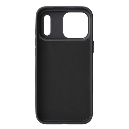 Custodia MagSafe per Apple iPhone 17 Pro Max, OEM, Anello in Metallo Carbonio, Nera