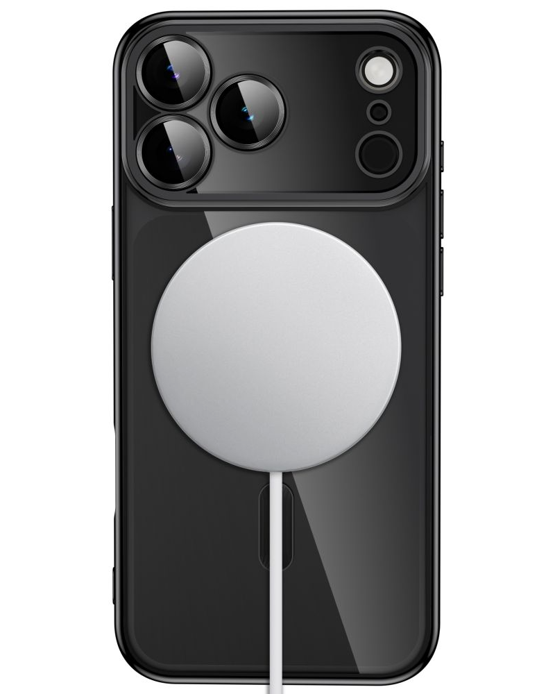 Custodia MagSafe per Apple iPhone 18 Pro Max / 17 Pro Max, Tech-Protect, Magflex, Nero Satinato
