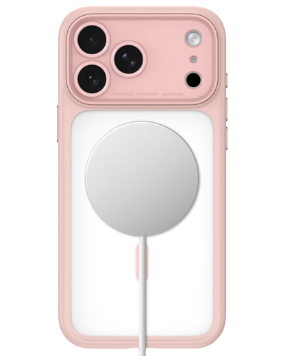 Cover MagSafe per Apple iPhone 18 Pro / 17 Pro, Tech-Protect, MagPeak CC, Rosa opaco