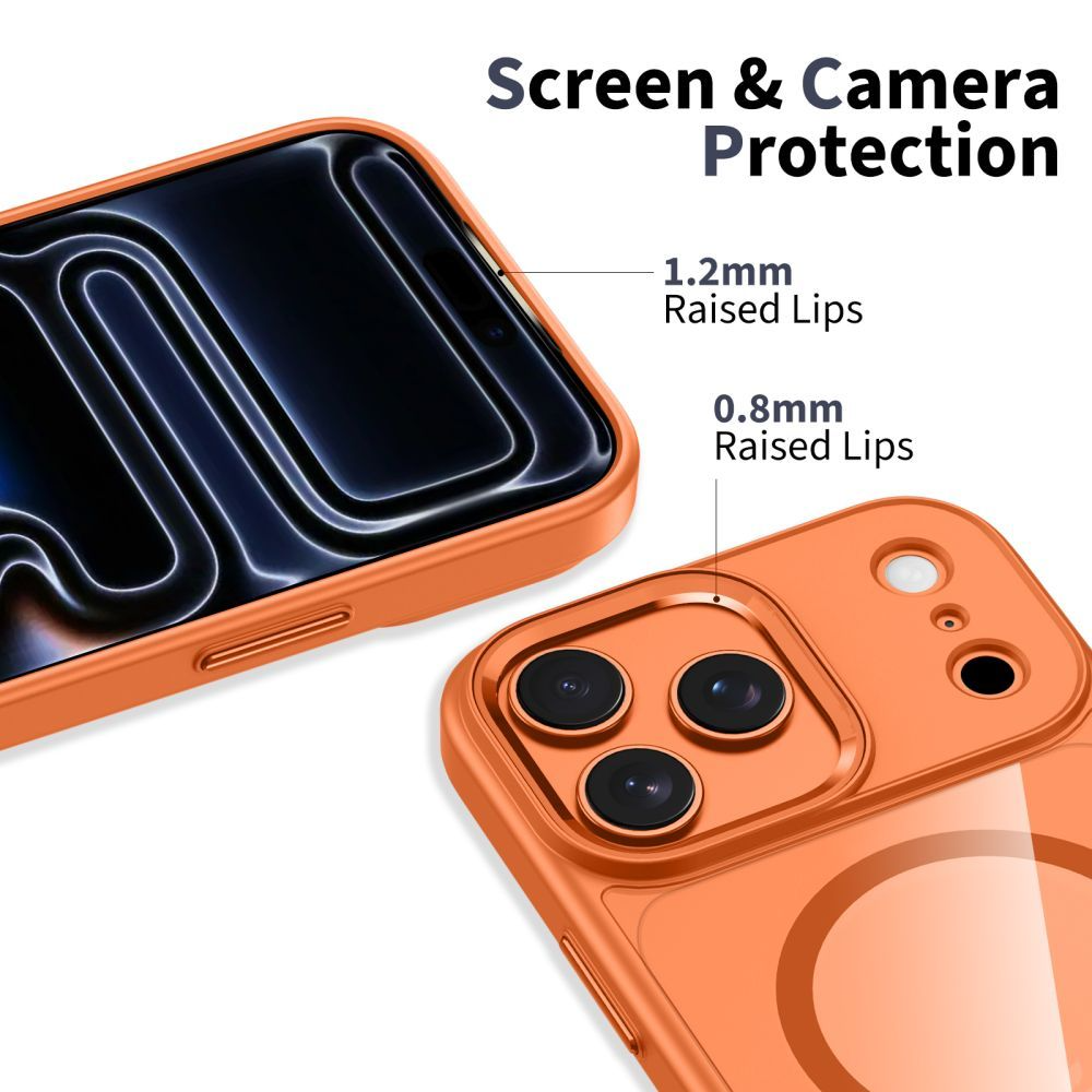 Custodia MagSafe per Apple iPhone 17 Pro Max, Tech-Protect, Magmat, Arancione