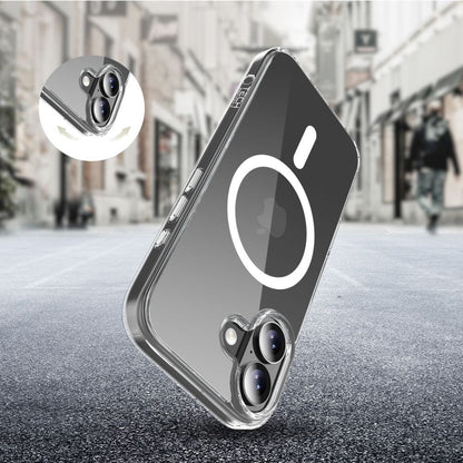 Custodia MagSafe per Apple iPhone 17, Tech-Protect, Flexair Hybrid CC, Trasparente