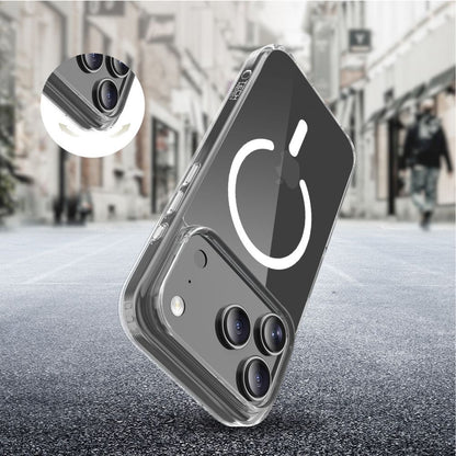 Custodia MagSafe per Apple iPhone 17 Pro Max, Tech-Protect, Flexair Hybrid CC, Trasparente