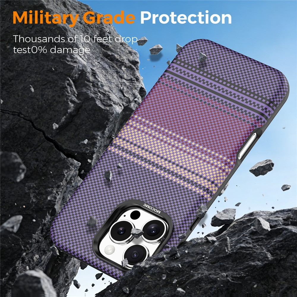 Custodia MagSafe per Apple iPhone 16 Pro Max, OEM, Gradient Rainbow, Viola