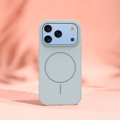 Custodia MagSafe per Apple iPhone 17 Pro, OEM, Silicone Sottile, Grigio