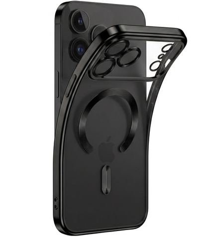 Custodia MagSafe per Apple iPhone 18 Pro Max / 17 Pro Max, Tech-Protect, Magflex, Nero Satinato