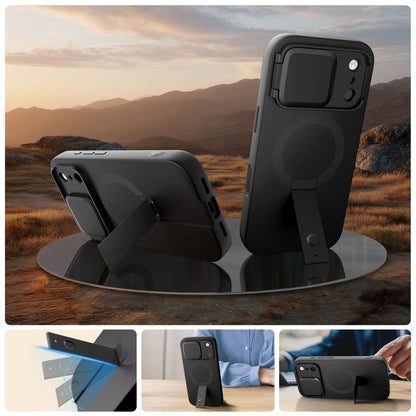 Custodia MagSafe per Apple iPhone 17 Pro, Tech-Protect, Kevlar Aura, Nera