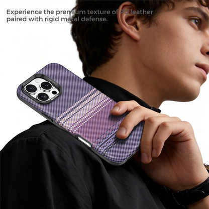 Custodia MagSafe per Apple iPhone 16 Pro Max, OEM, Gradient Rainbow, Viola