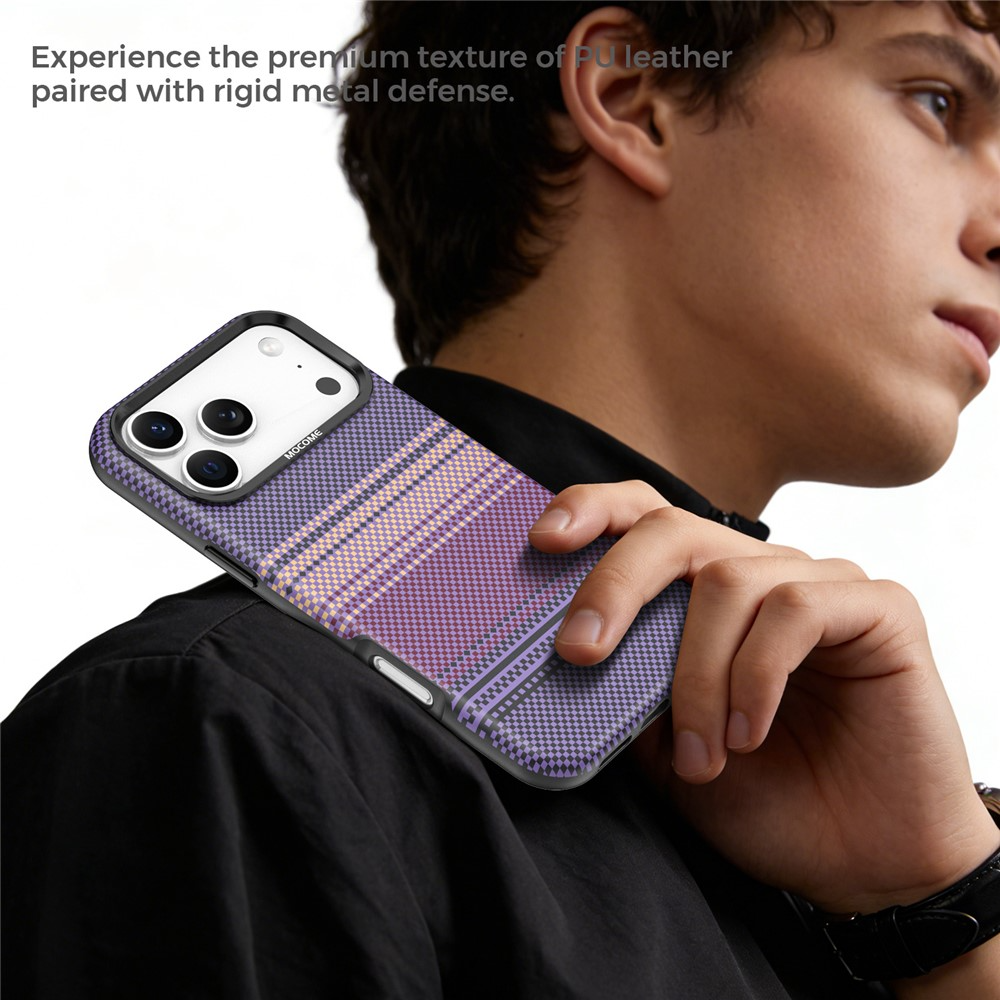 Custodia MagSafe per Apple iPhone 17 Pro, OEM, Gradient Rainbow, Viola