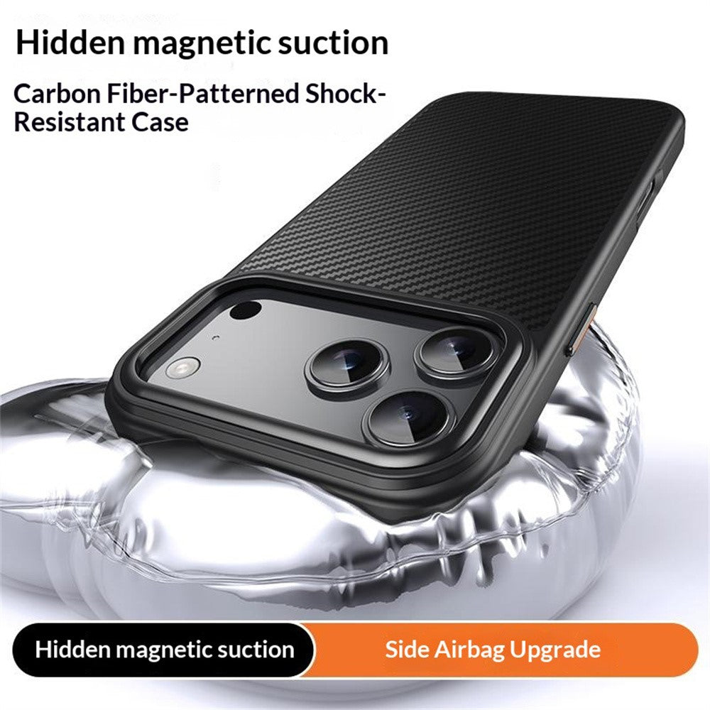 Custodia MagSafe per Apple iPhone 18 Pro / 17 Pro, OEM, Carbonio, Nera