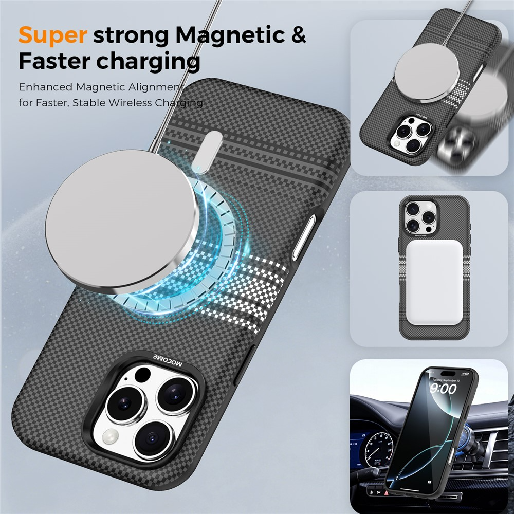 Custodia MagSafe per Apple iPhone 16 Pro Max, OEM, Gradient Rainbow, Nera