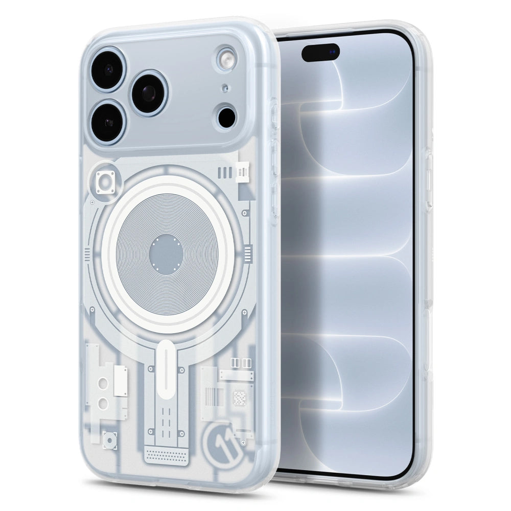 Custodia MagSafe per Apple iPhone 18 Pro / 17 Pro, Spigen, C11 Ultra Hybrid MagFit Element, bianca ACS12308