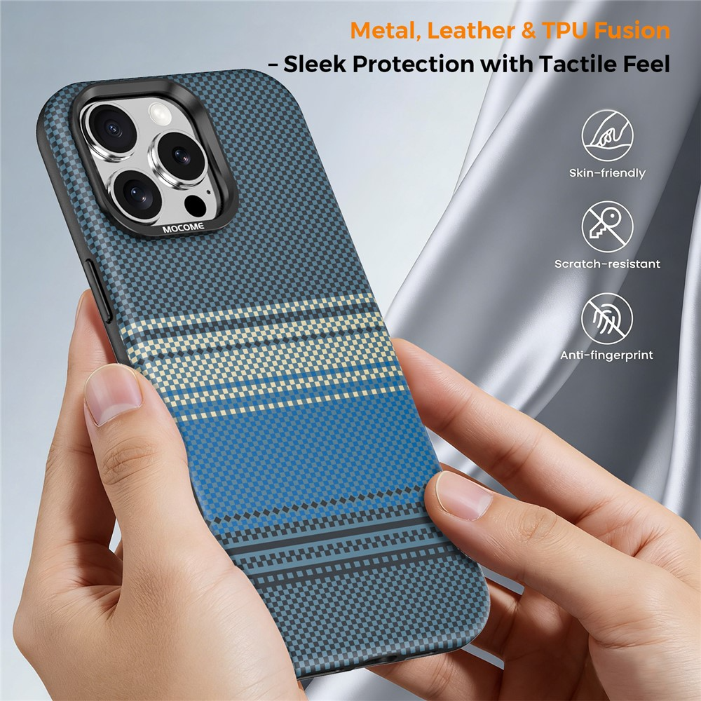Custodia MagSafe per Apple iPhone 16 Pro Max, OEM, Gradient Rainbow, Blu Navy