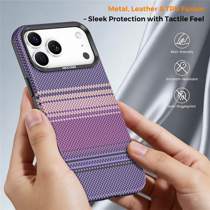 Custodia MagSafe per Apple iPhone 17 Pro, OEM, Gradient Rainbow, Viola