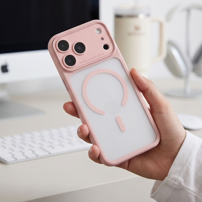Cover MagSafe per Apple iPhone 18 Pro / 17 Pro, Tech-Protect, MagPeak CC, Rosa opaco