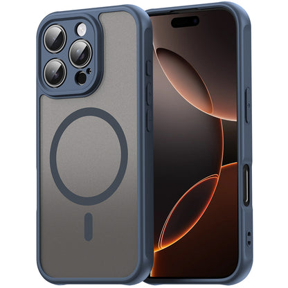 Custodia MagSafe per Apple iPhone 11 Pro Max, Techsuit, HaloFrost II, Blu Navy