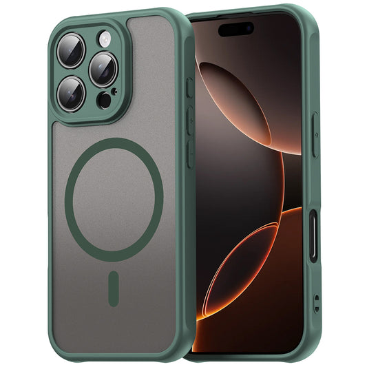 Custodia MagSafe per Apple iPhone 11 Pro Max, Techsuit, HaloFrost II, Verde