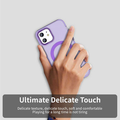 Custodia MagSafe per Apple iPhone 12 / 12 Pro, Techsuit, CandyCase, Viola