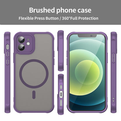 Custodia MagSafe per Apple iPhone 12, Techsuit, HaloFrost II, Viola