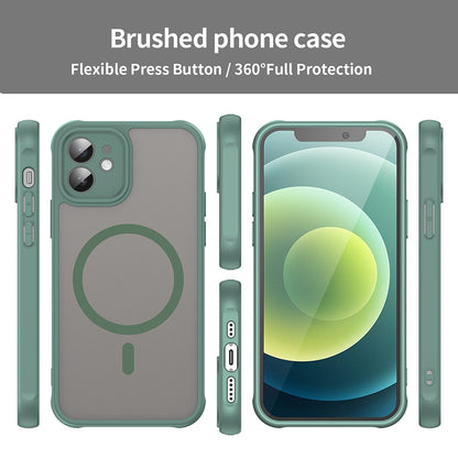 Custodia MagSafe per Apple iPhone 12, Techsuit, HaloFrost II, Verde