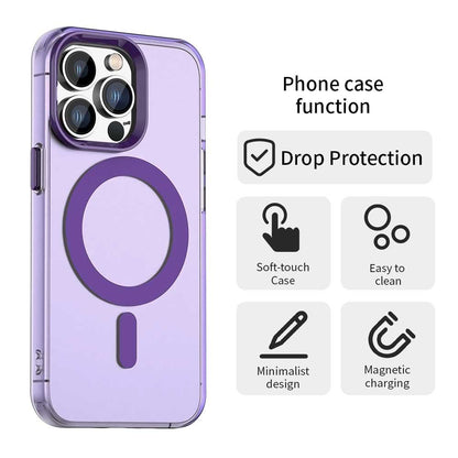 Custodia MagSafe per Apple iPhone 13 Pro Max, Techsuit, CandyCase, Viola
