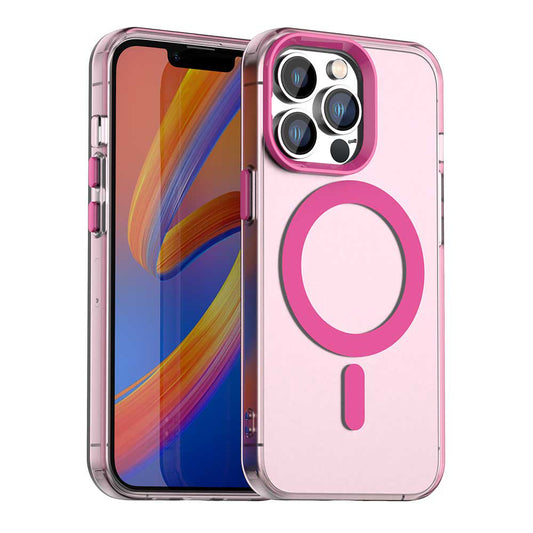 Custodia MagSafe per Apple iPhone 13 Pro Max, Techsuit, CandyCase, Rosa