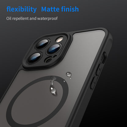 Custodia MagSafe per Apple iPhone 13 Pro Max, Techsuit, HaloFrost II, Nera