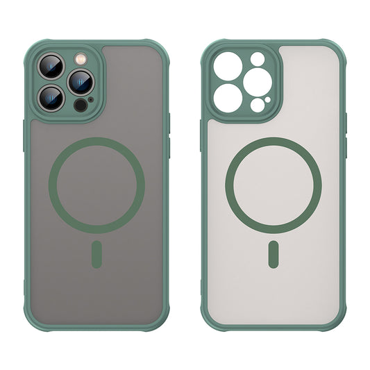 Custodia MagSafe per Apple iPhone 13 Pro Max, Techsuit, HaloFrost II, Verde