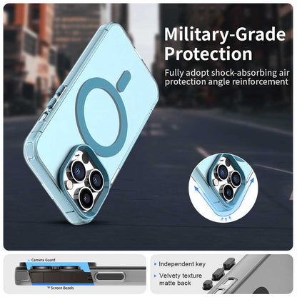 Custodia MagSafe per Apple iPhone 13 Pro, Techsuit, CandyCase, Blu