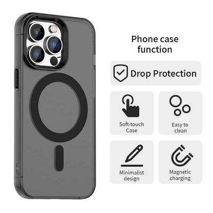 Custodia MagSafe per Apple iPhone 13 Pro, Techsuit, CandyCase, Nera